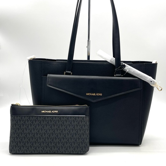 Michael Kors Maisie 3 in 1 Large Pebbled Leather Tote Bag - Picture 3 of 15